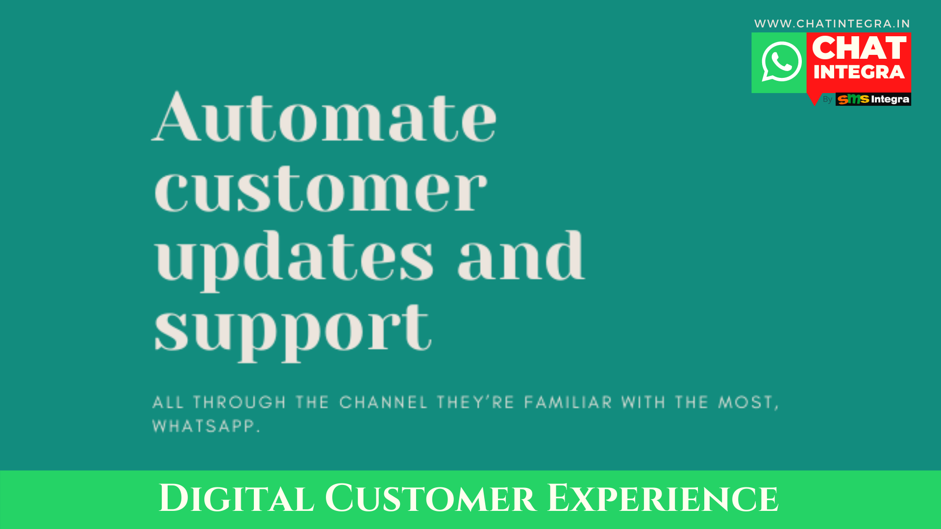 Chat Integra WA Business API Integration - Quick & Secure Integration